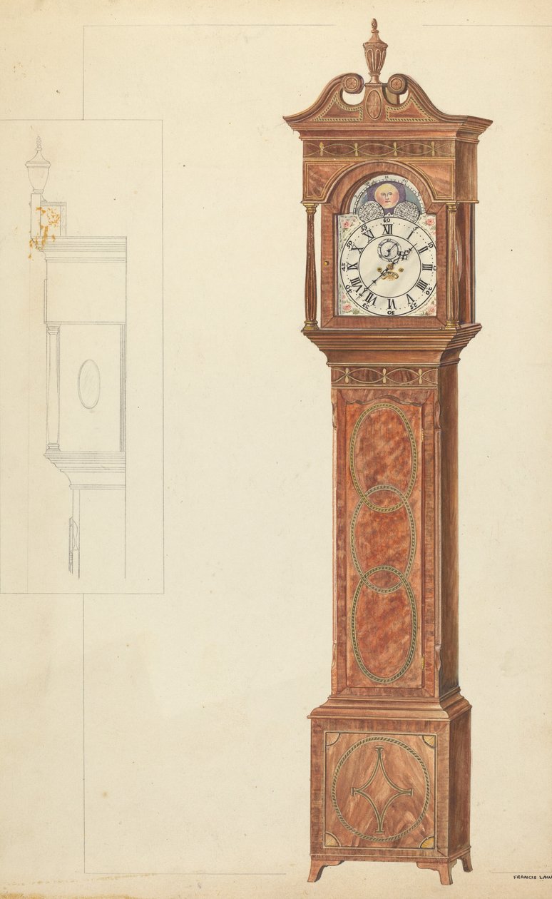 Grootvaderklok door Francis Law Durand