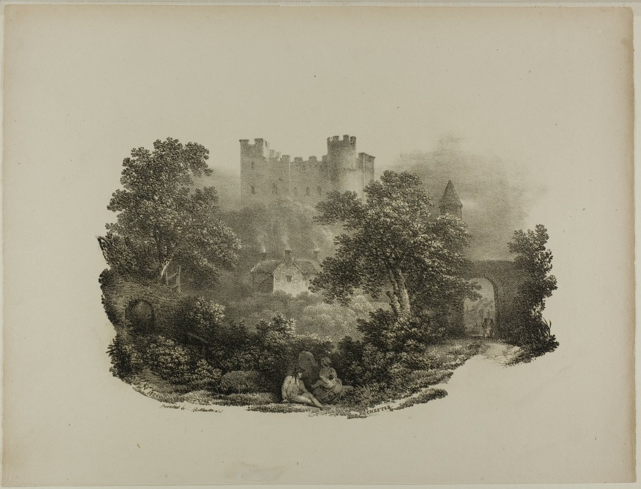 Chester, 1821 door Francis Nicholson