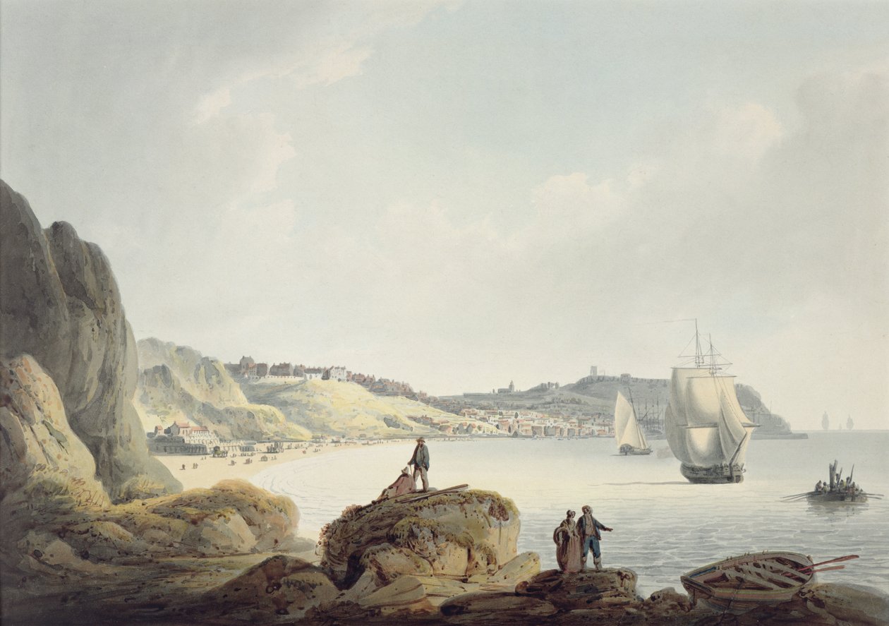 Scarborough, ca. 1820 door Francis Nicholson