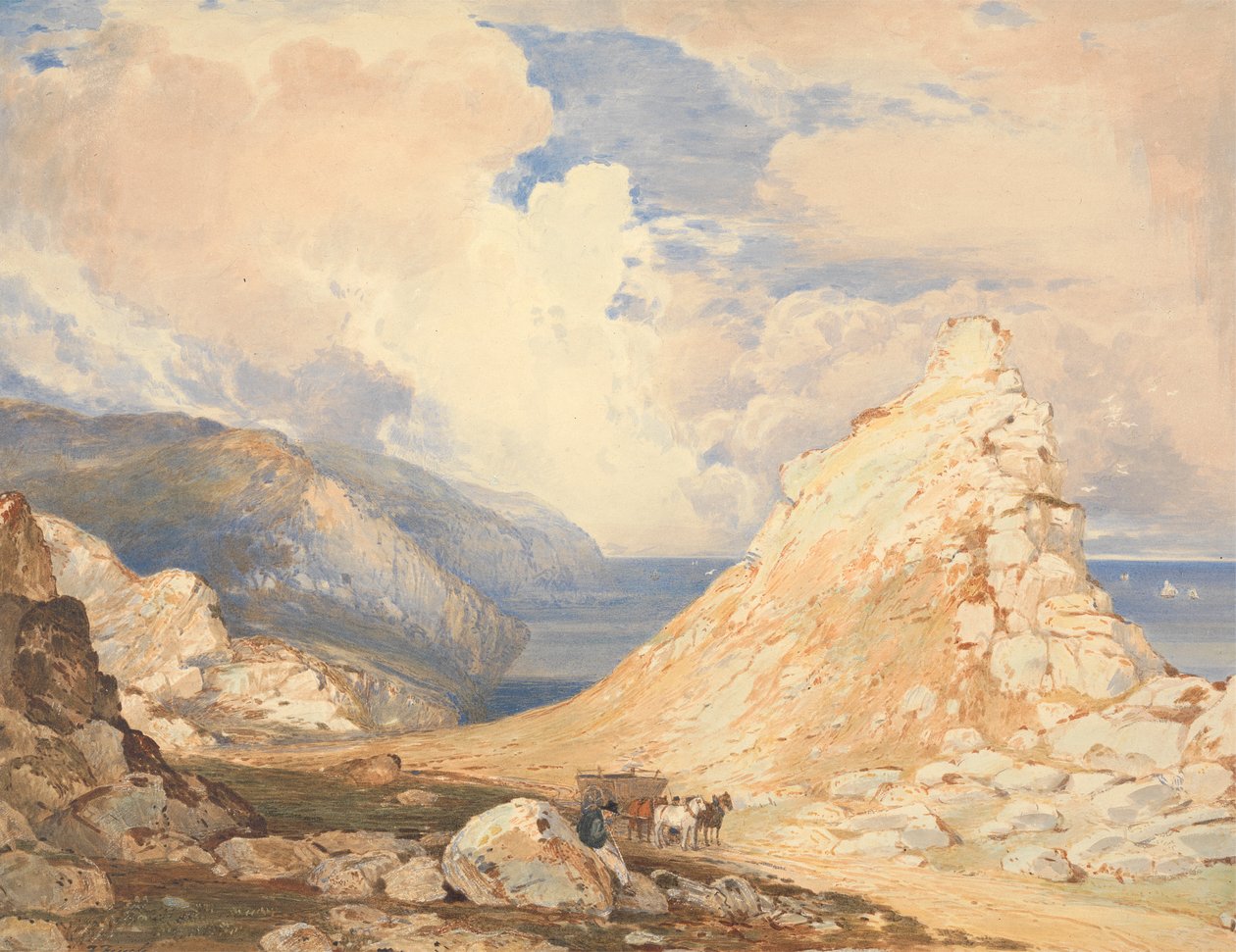 Vallei van rotsen, Lynton, Noord-Devon door Francis Oliver Finch
