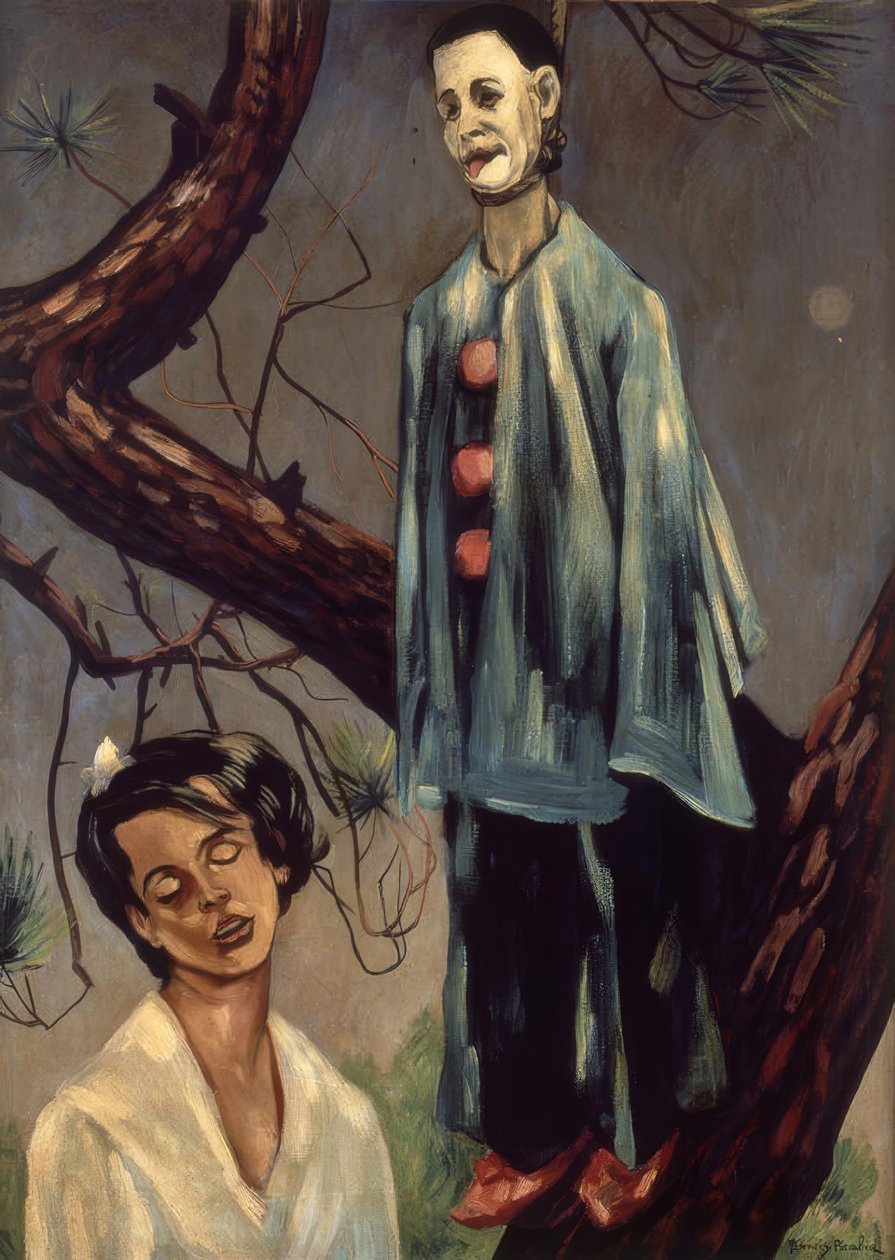 Hangende Pierrot door Francis Picabia