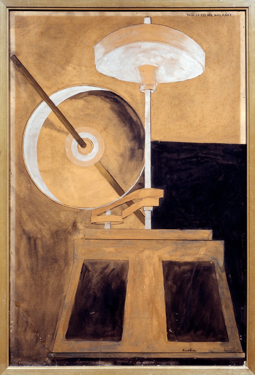 Hier is de geboren dochter zonder moeder door Francis Picabia