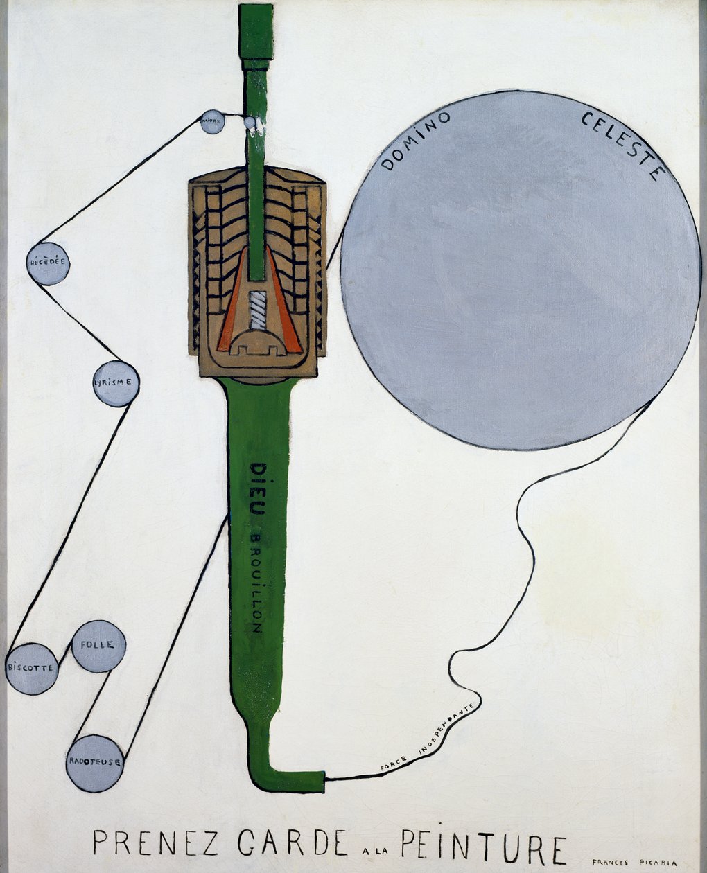 Prenez garde a la peinture (Pas op voor de schilderkunst) door Francis Picabia