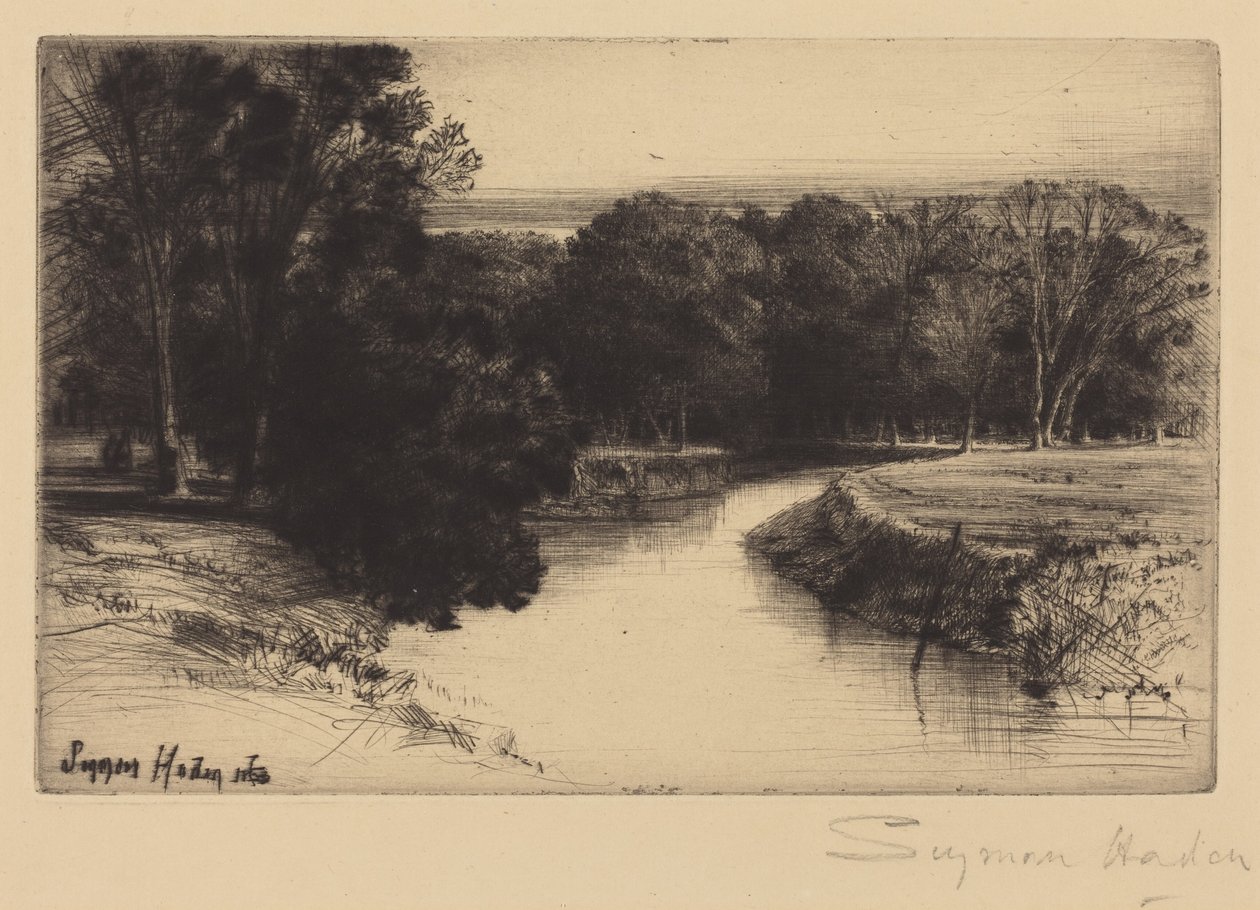 Een zonsondergang in Ierland door Francis Seymour Haden