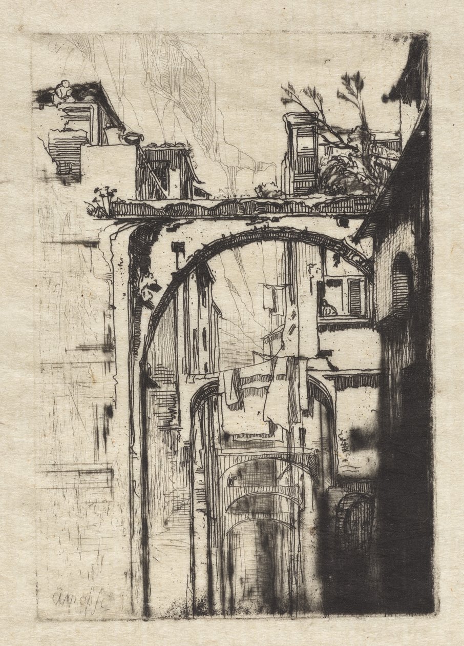 Amalfi door Francis Seymour Haden