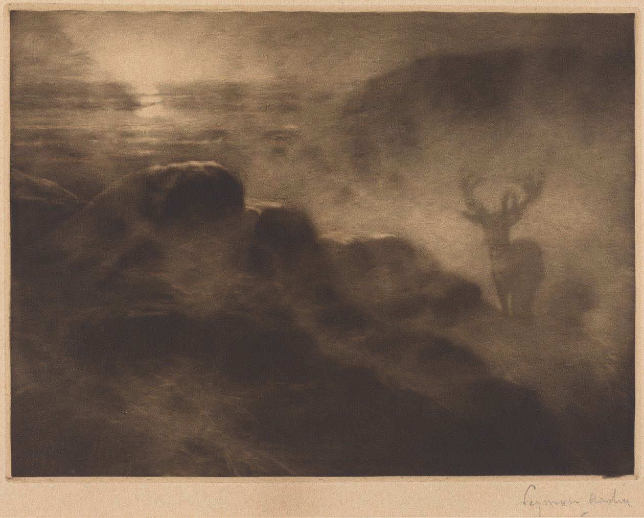 Een vroege vogel door Francis Seymour Haden