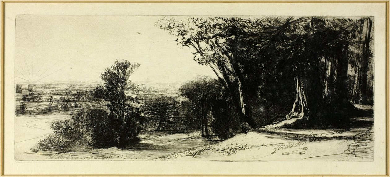 Vroege Ochtend, Richmond Park door Francis Seymour Haden