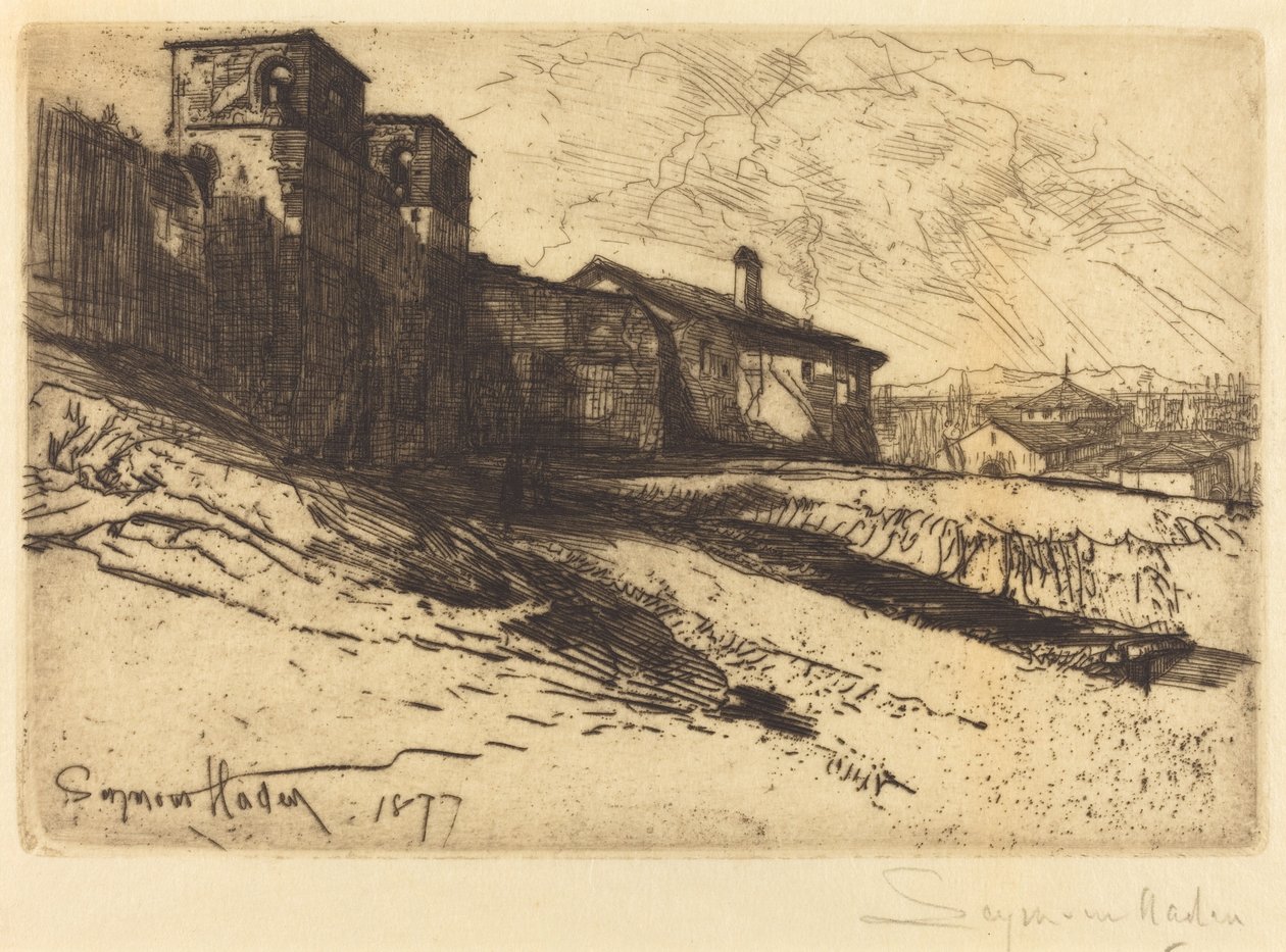 Grimmig Spanje door Francis Seymour Haden