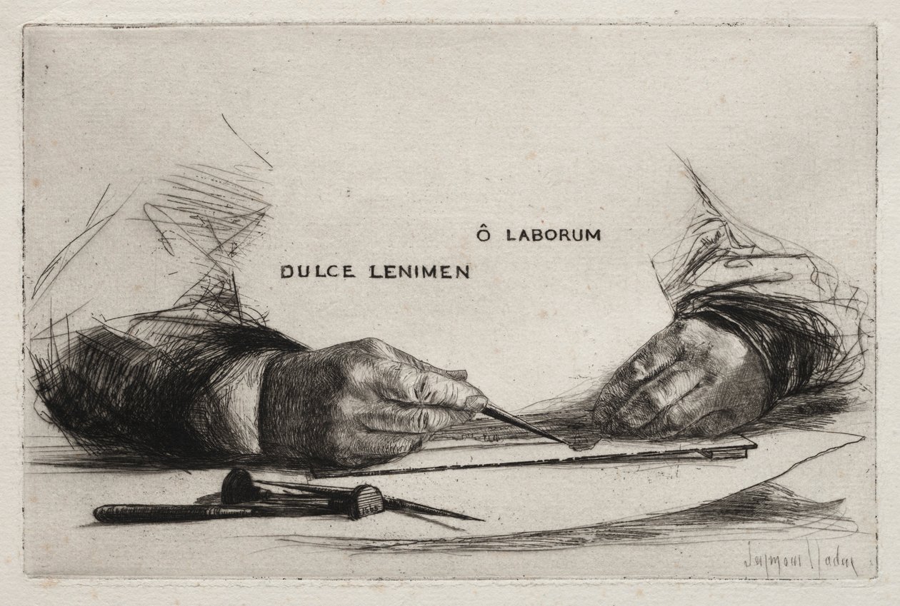Handen ets, 1865 door Francis Seymour Haden