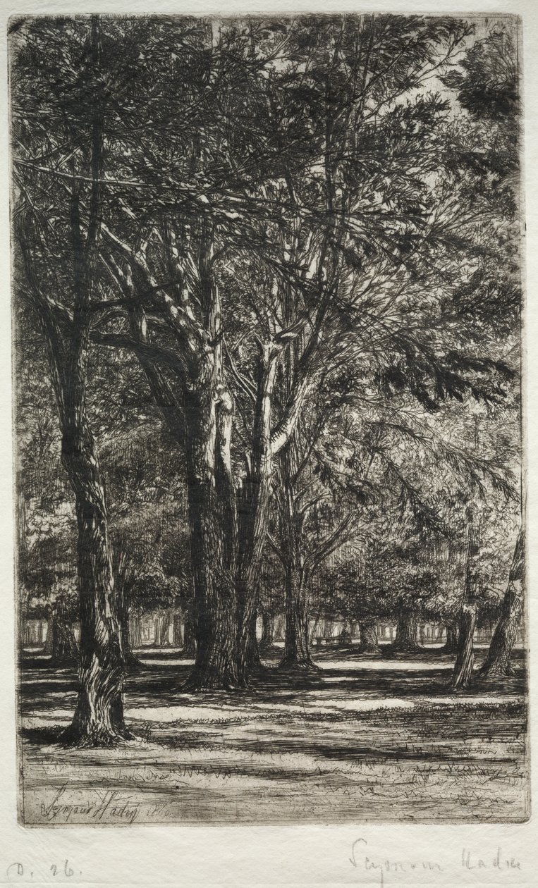 Kensington Tuinen (De Grotere Plaat) door Francis Seymour Haden