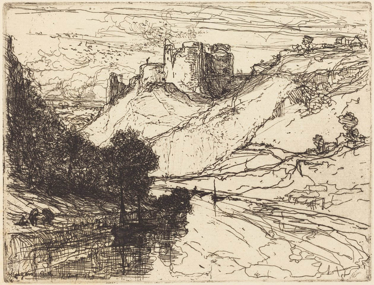Kasteel Kilgaren door Francis Seymour Haden