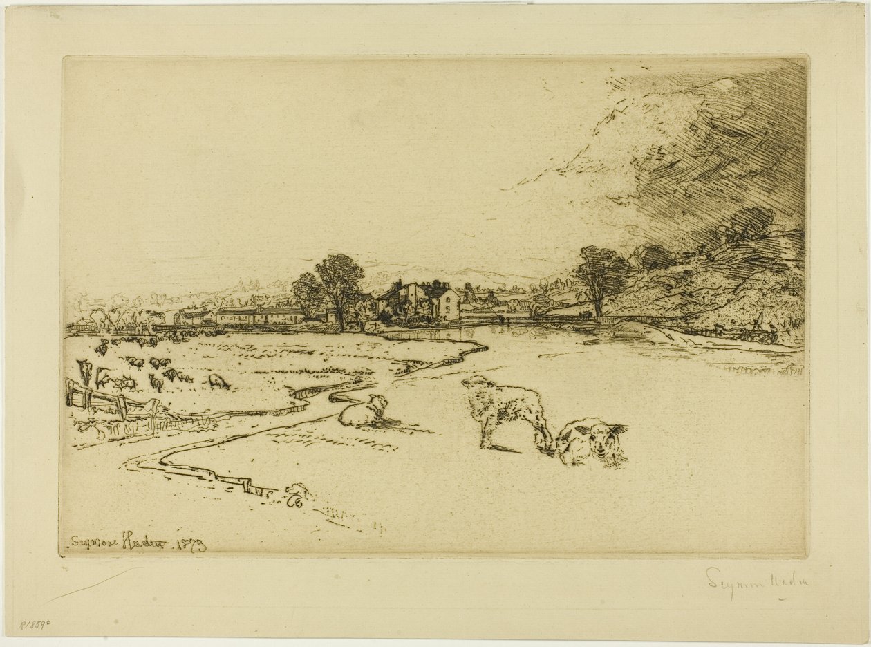 Sawley Abbey door Francis Seymour Haden