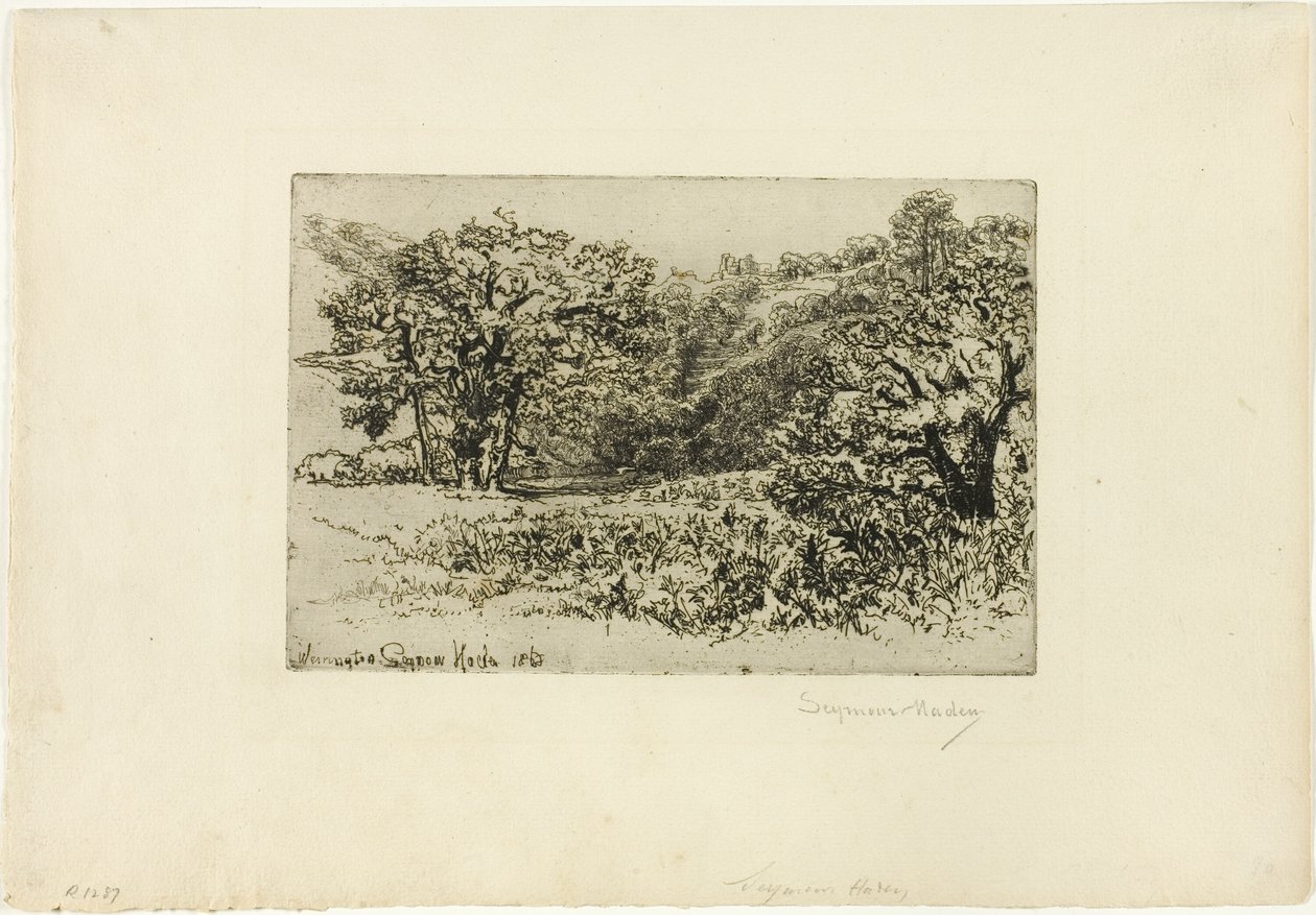 De kudde door Francis Seymour Haden