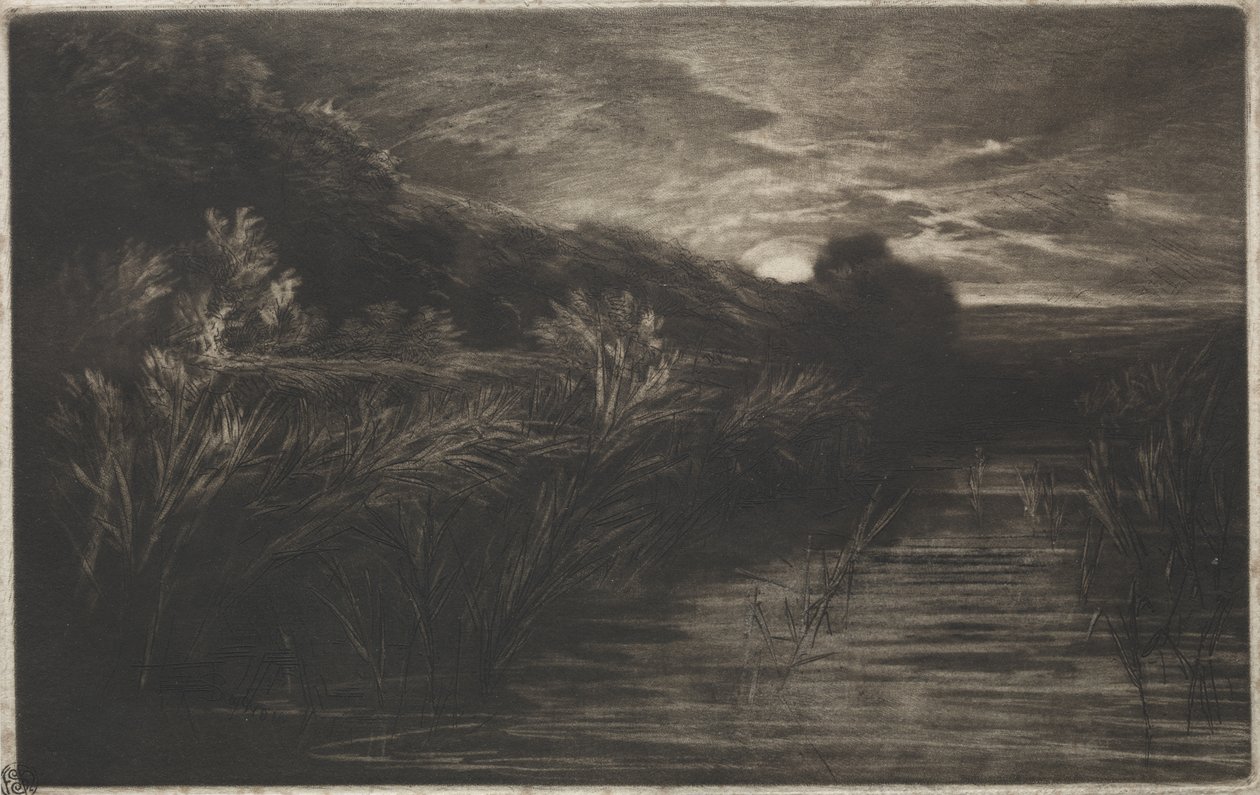 Het Winchelsea-kanaal door Francis Seymour Haden