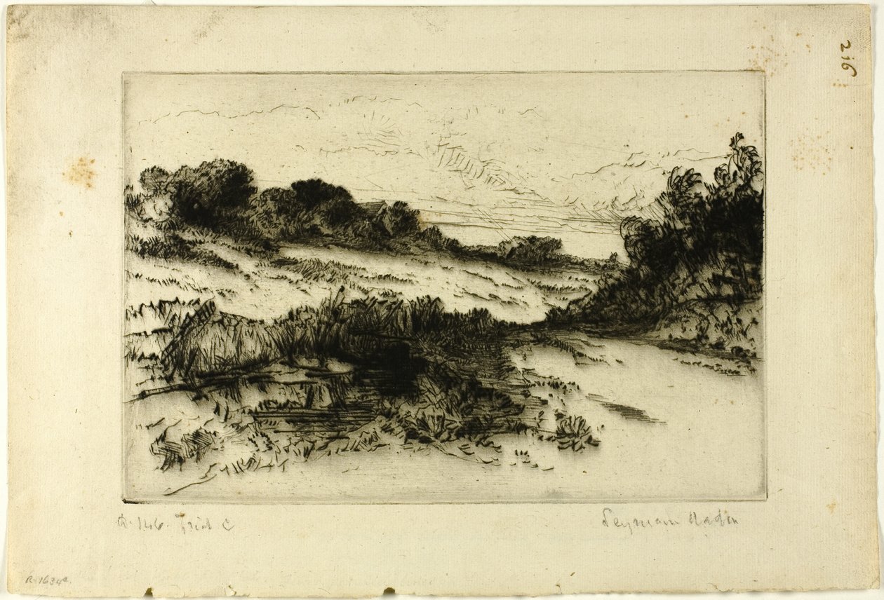 Windmill Hill, No. I door Francis Seymour Haden