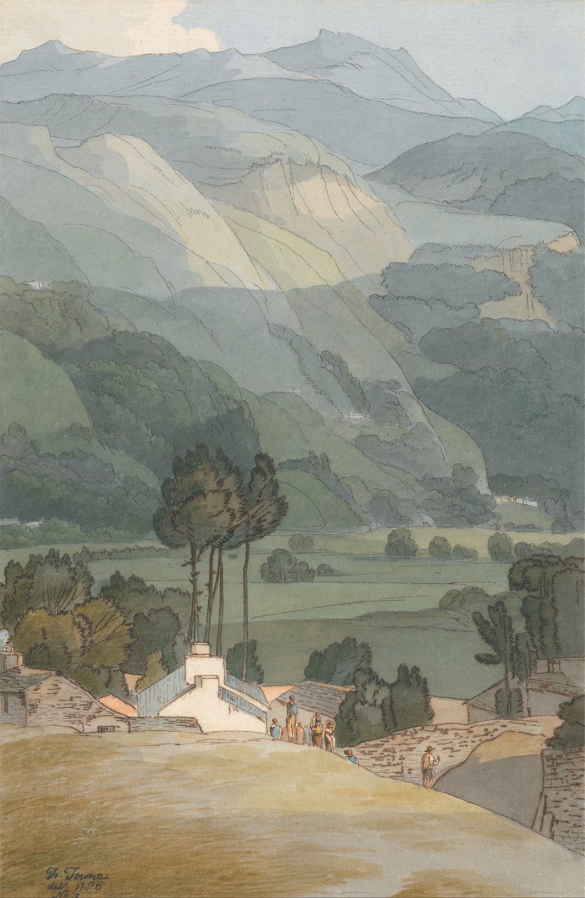 Ambleside door Francis Towne