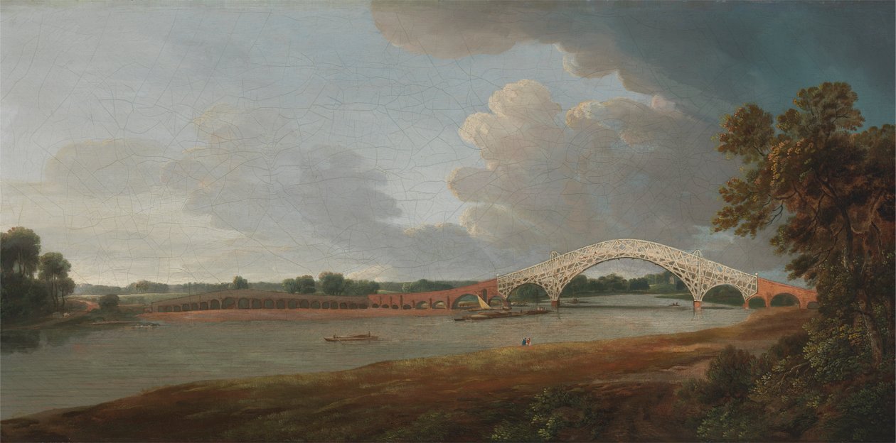 Oude Walton-brug door Francis Towne