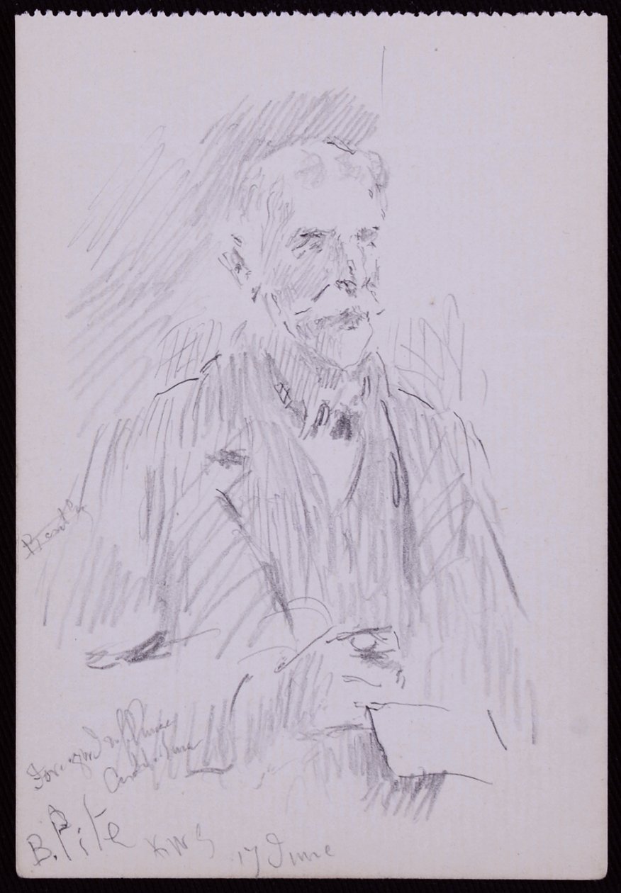 Portret van A Beresford Pite door Francis Wilfred Lawson