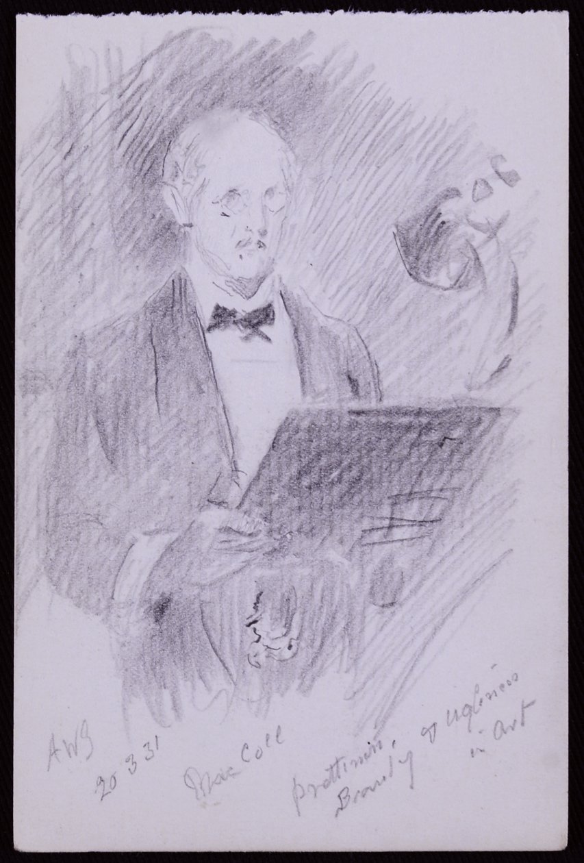 Portret van DS MacColl door Francis Wilfred Lawson