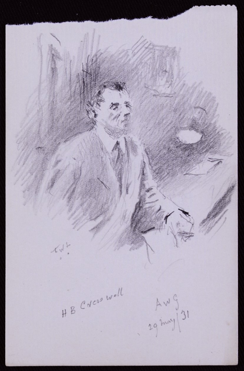 Portret van HB Cresswell door Francis Wilfred Lawson