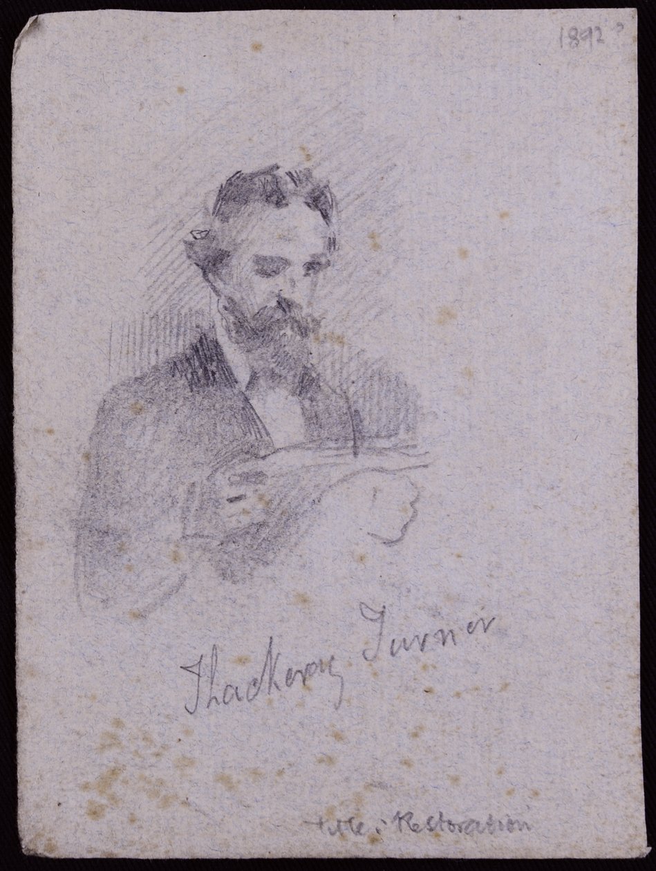 Portret van H Thackeray Turner, c.1900 door Francis Wilfred Lawson