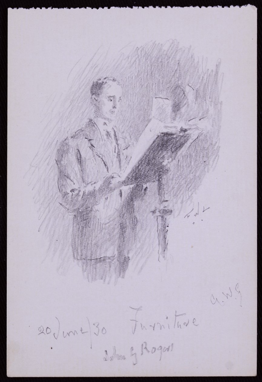 Portret van John G Rogers door Francis Wilfred Lawson