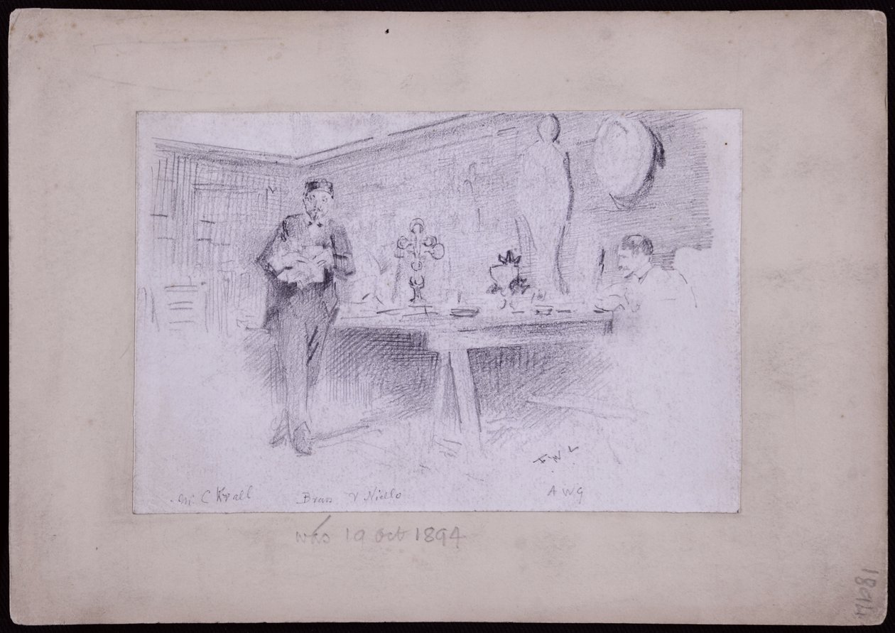 Portret van Karl Krall door Francis Wilfred Lawson