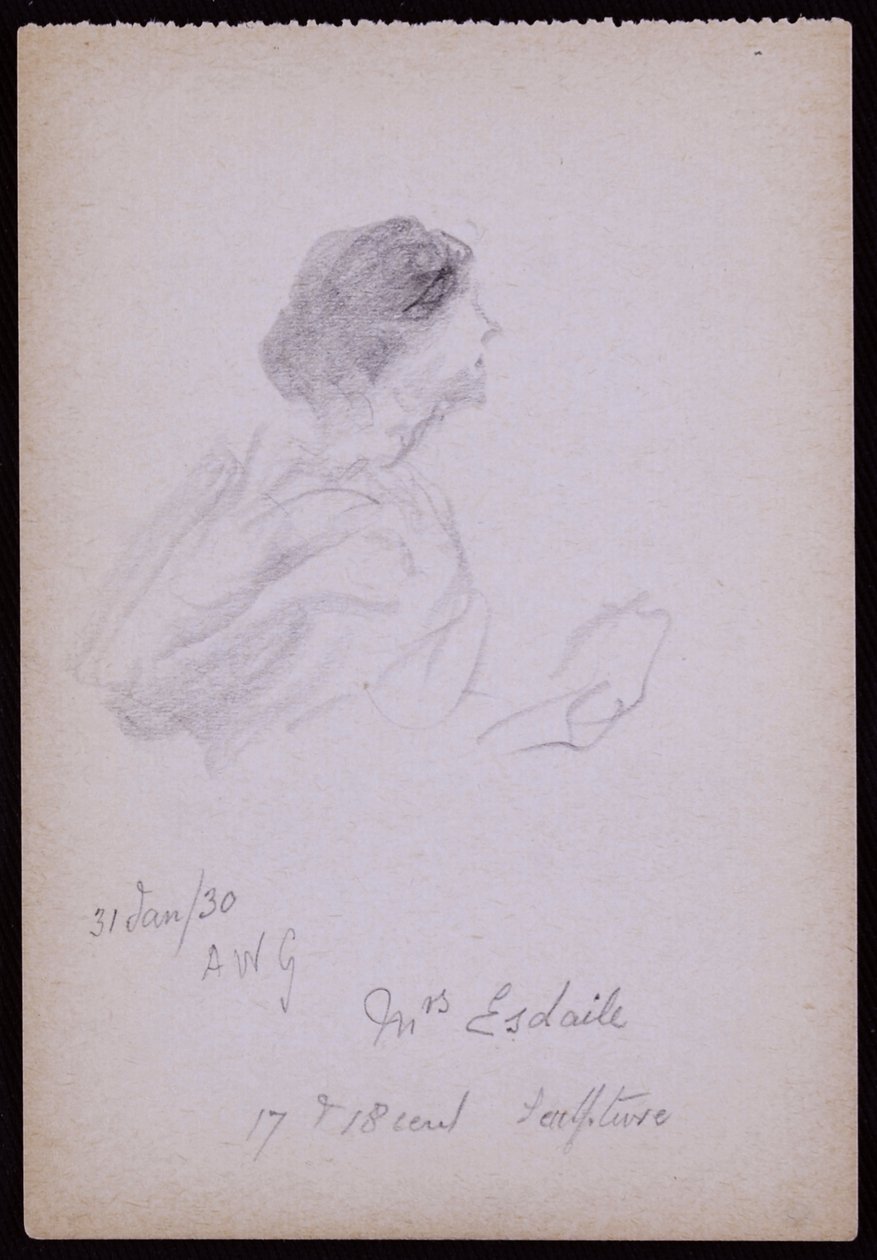 Portret van mevrouw Arundel Esdaile door Francis Wilfred Lawson