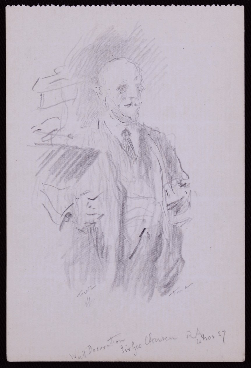 Portret van Sir George Clausen door Francis Wilfred Lawson