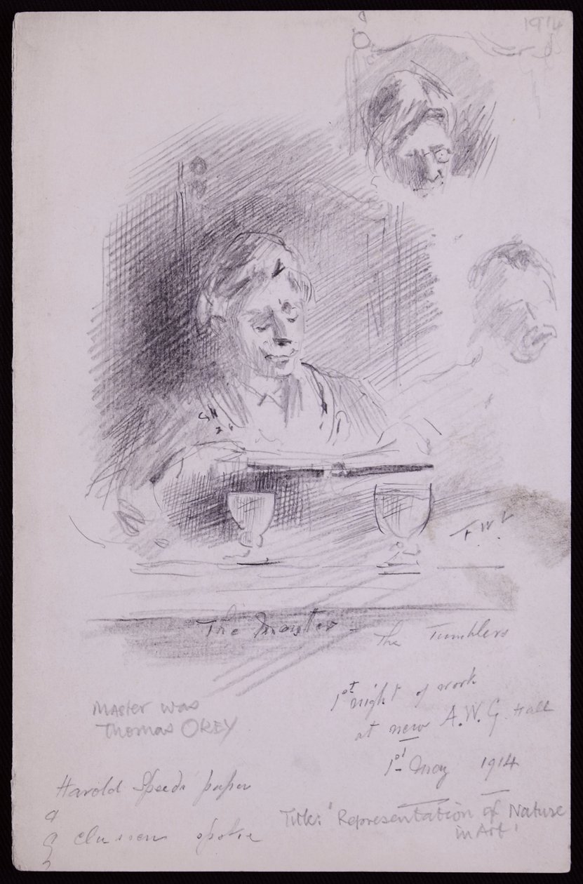 Portret van Thomas Okey door Francis Wilfred Lawson