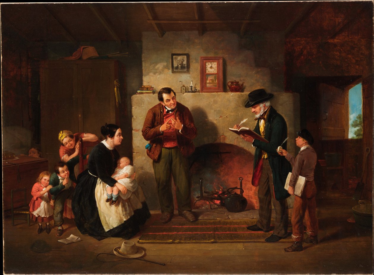 De volkstelling door Francis William Edmonds