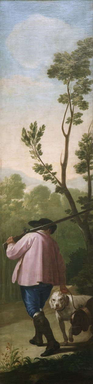 De jager met zijn honden door Francisco de Goya