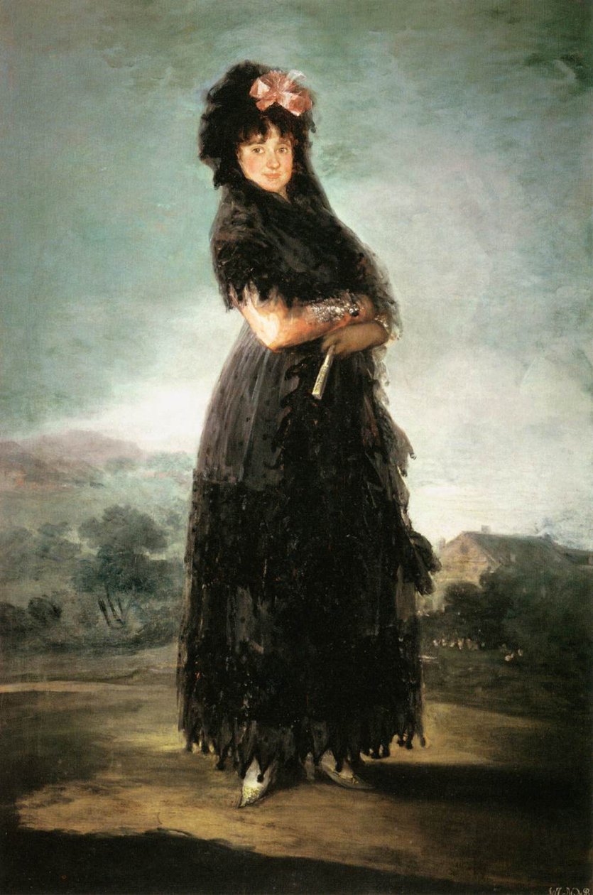 Mariana Waldstein, negende markiezin van Santa Cruz door Francisco de Goya