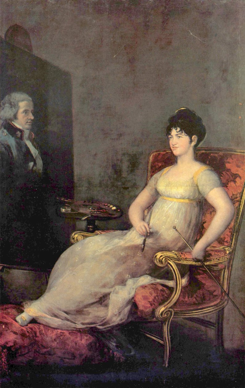 Portret van María Tomasa Palafox, hertogin van Medina Sidonia en markiezin van Villafranca door Francisco de Goya