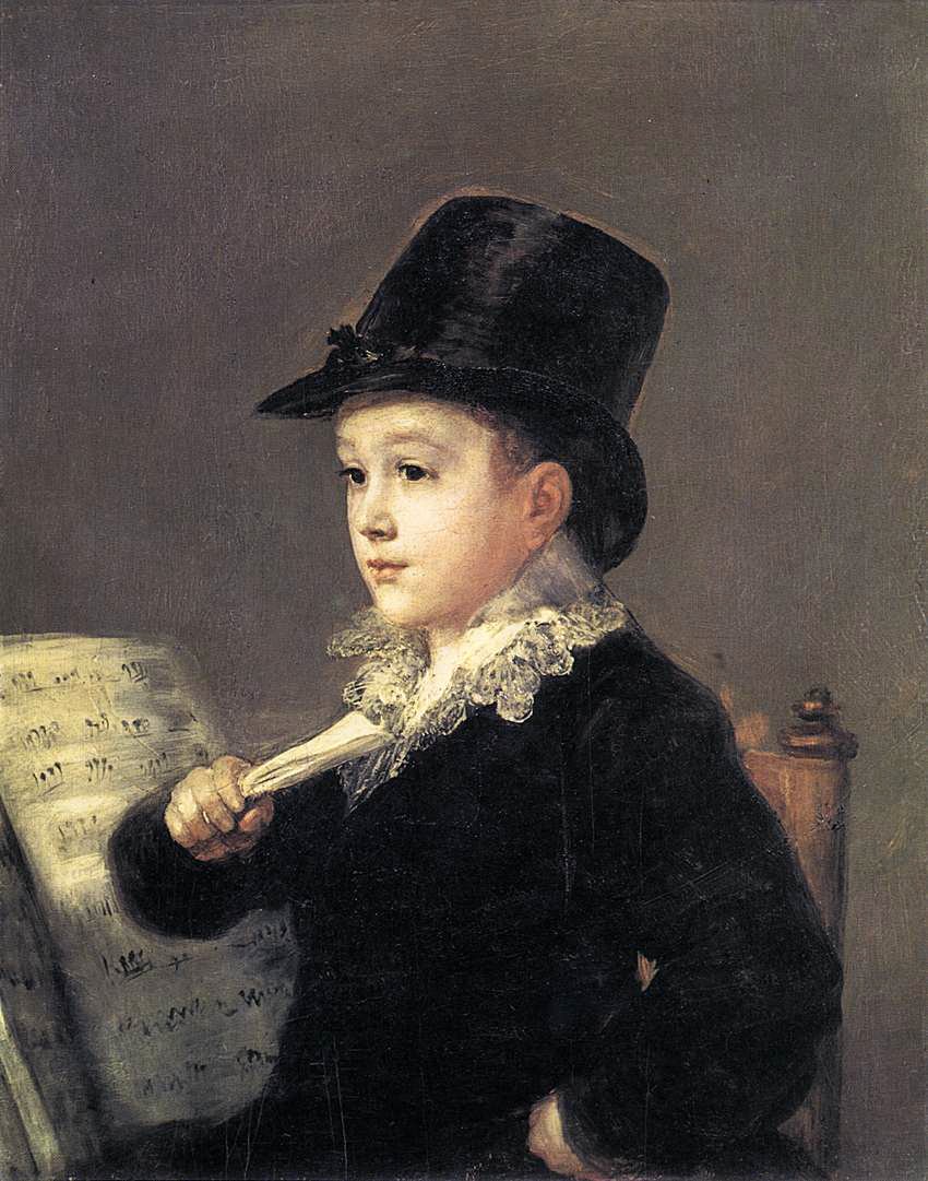 Portret van Mariano Goya door Francisco de Goya