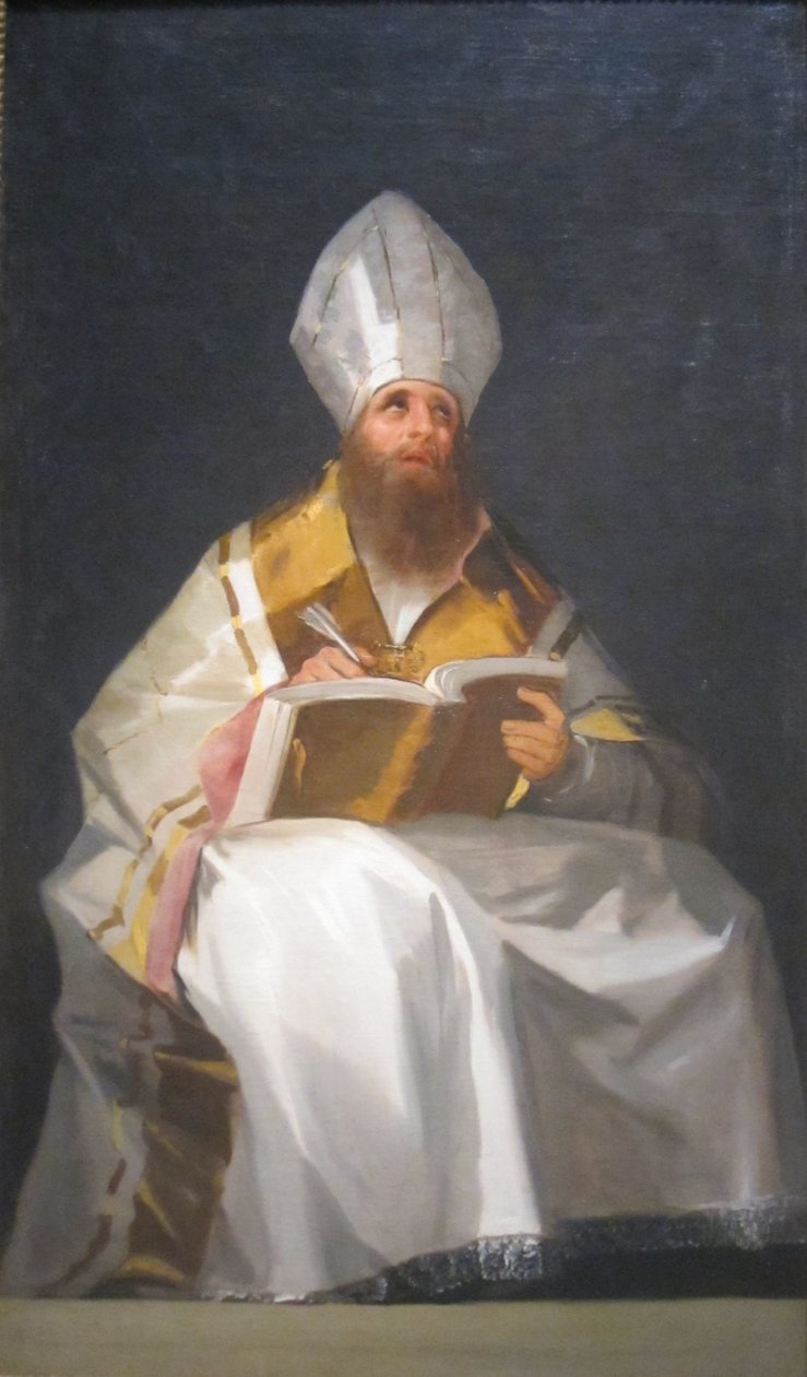 Sint Ambrosius door Francisco de Goya