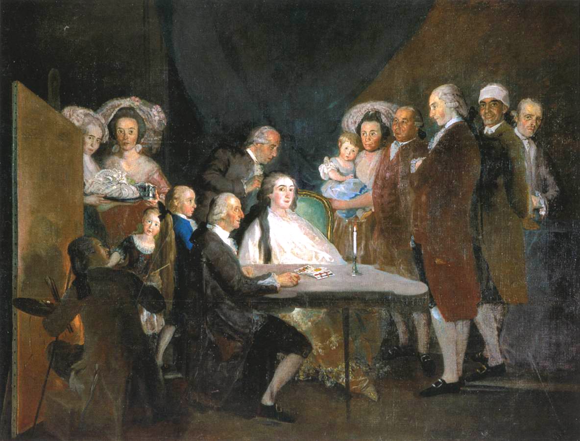 De familie van Infante Don Luis door Francisco de Goya
