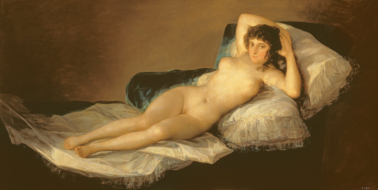 De Naakte Maja door Francisco de Goya