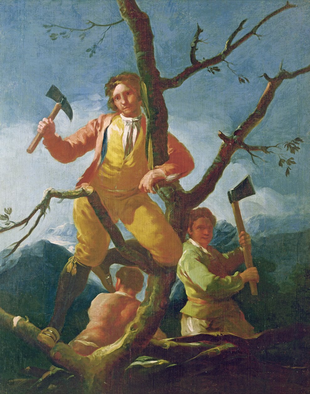 De houthakkers, 1779 door Francisco de Goya