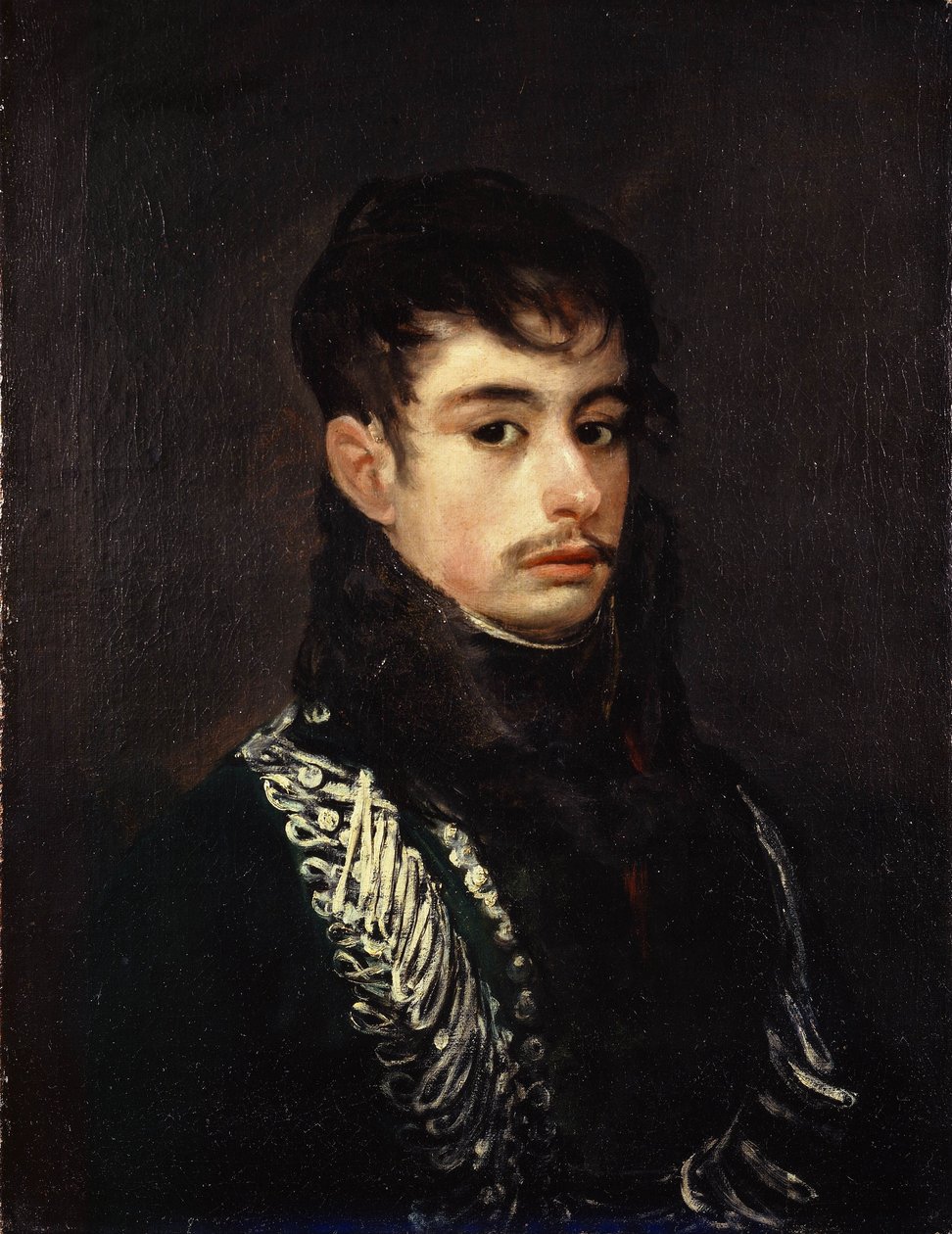 Een Officier door Francisco de Goya