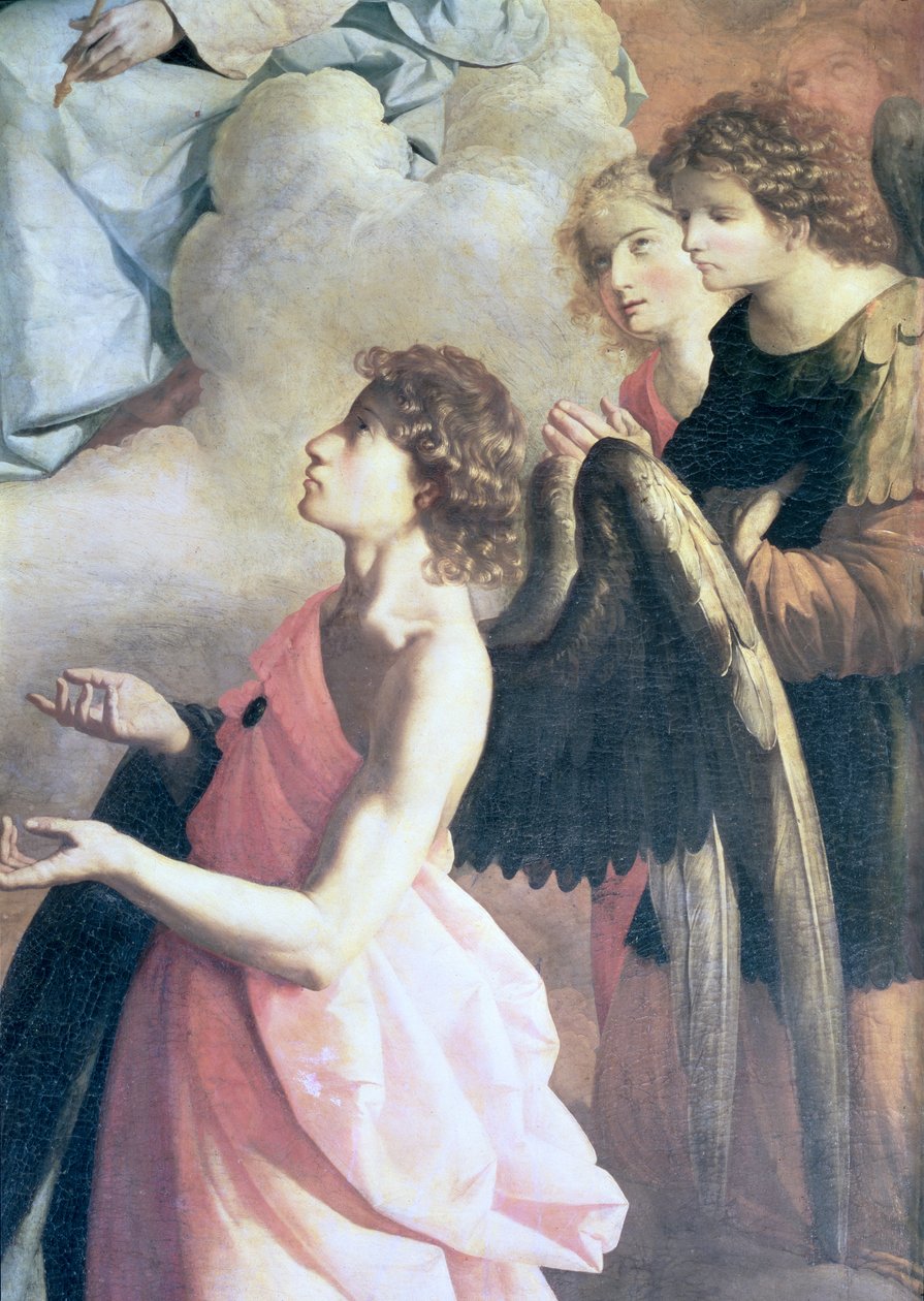 Engelen: Detail uit De apotheose van St. Jerome, c.1638-39 door Francisco de Zurbaran