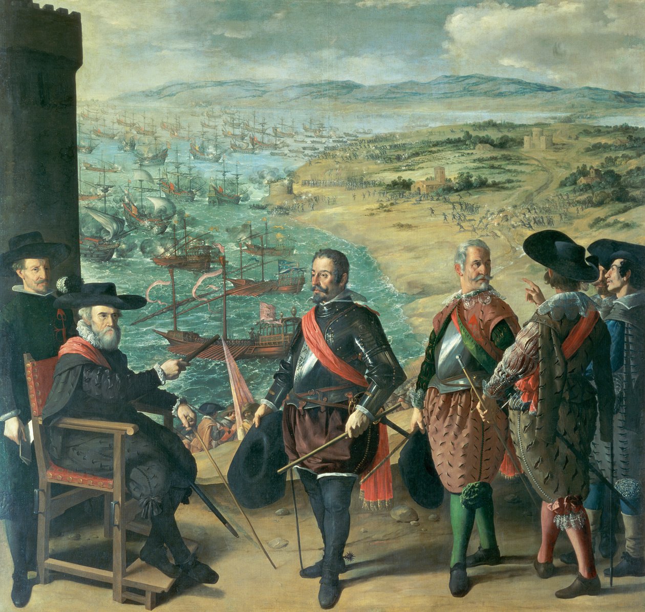 De Verdediging van Cadiz tegen de Engelsen, 1634 door Francisco de Zurbaran