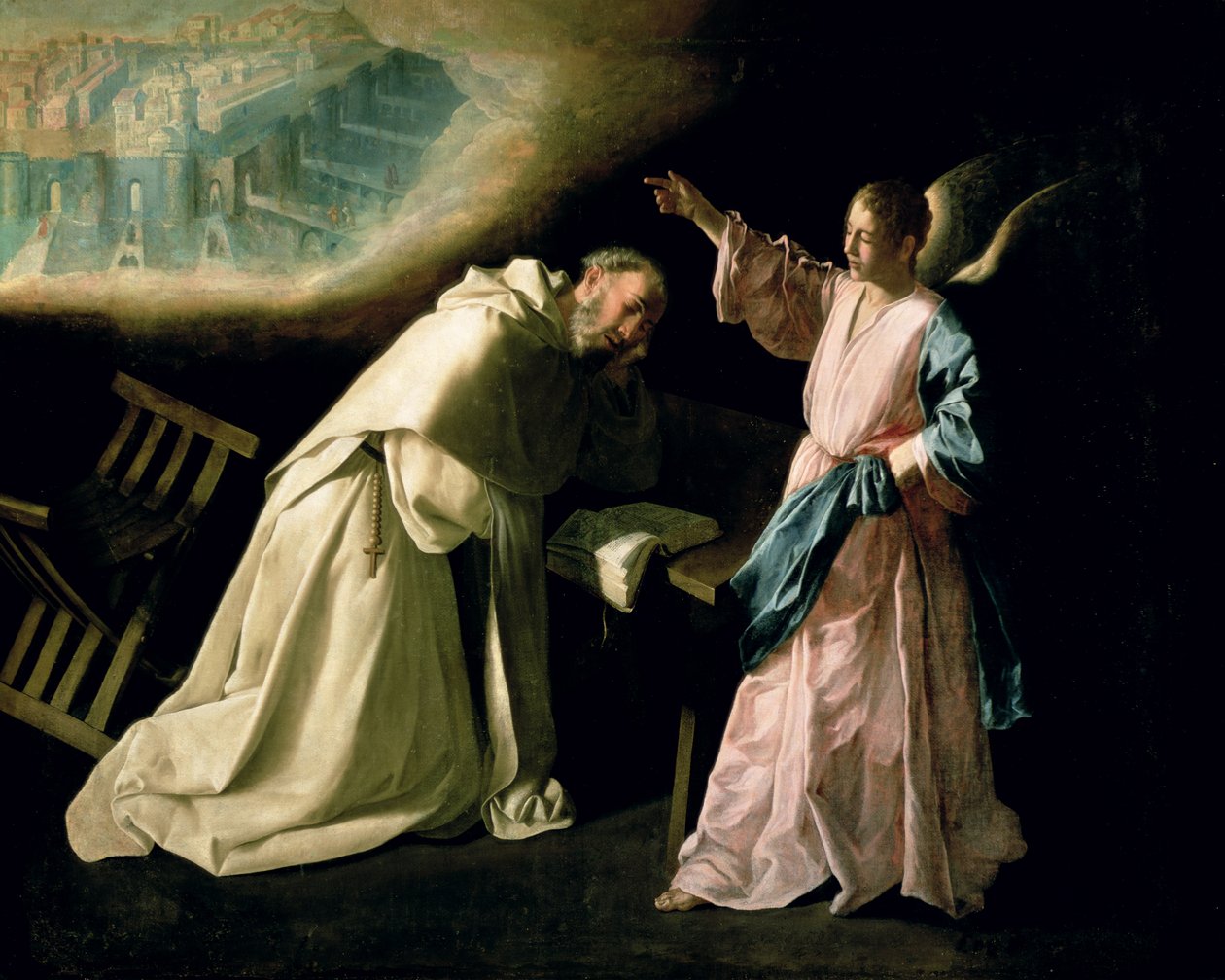 Visioen van St. Peter Nolasco, 1629 door Francisco de Zurbaran