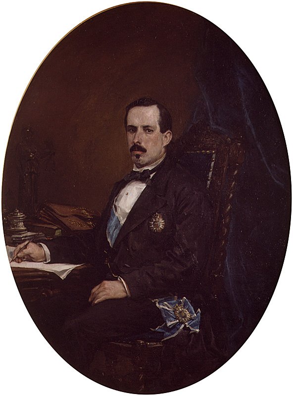 Portret van de minister van Ontwikkeling Manuel Ruiz Zorrilla door Francisco Domingo Marqués