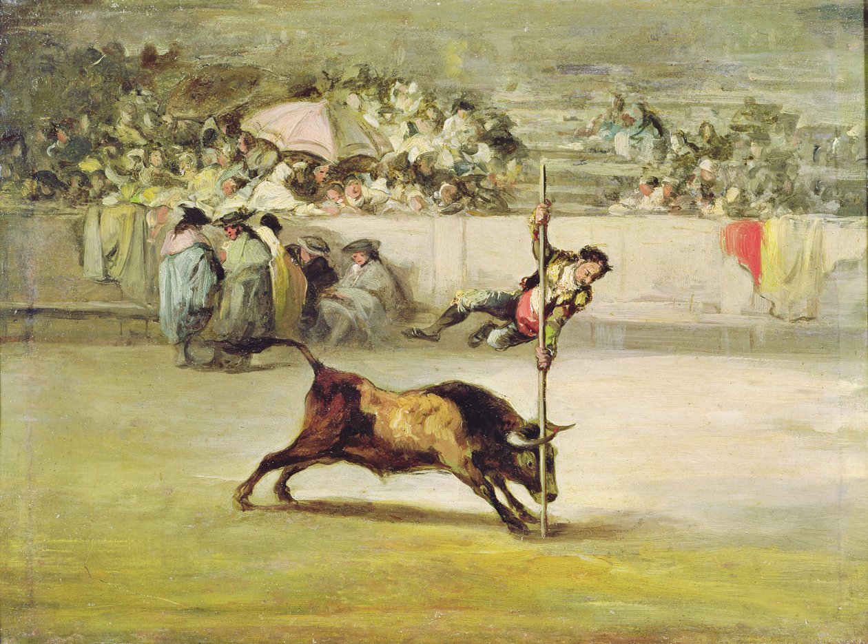 De Behendigheid en Durf van Juanito Apinani in de Arena van Madrid door Francisco de Goya