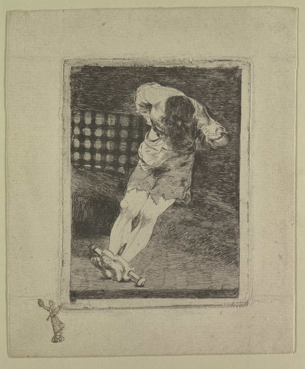 La seguridad de un reo no exige tormento (De veiligheid van een beklaagde vereist geen marteling), ca. 1810-20 door Francisco de Goya