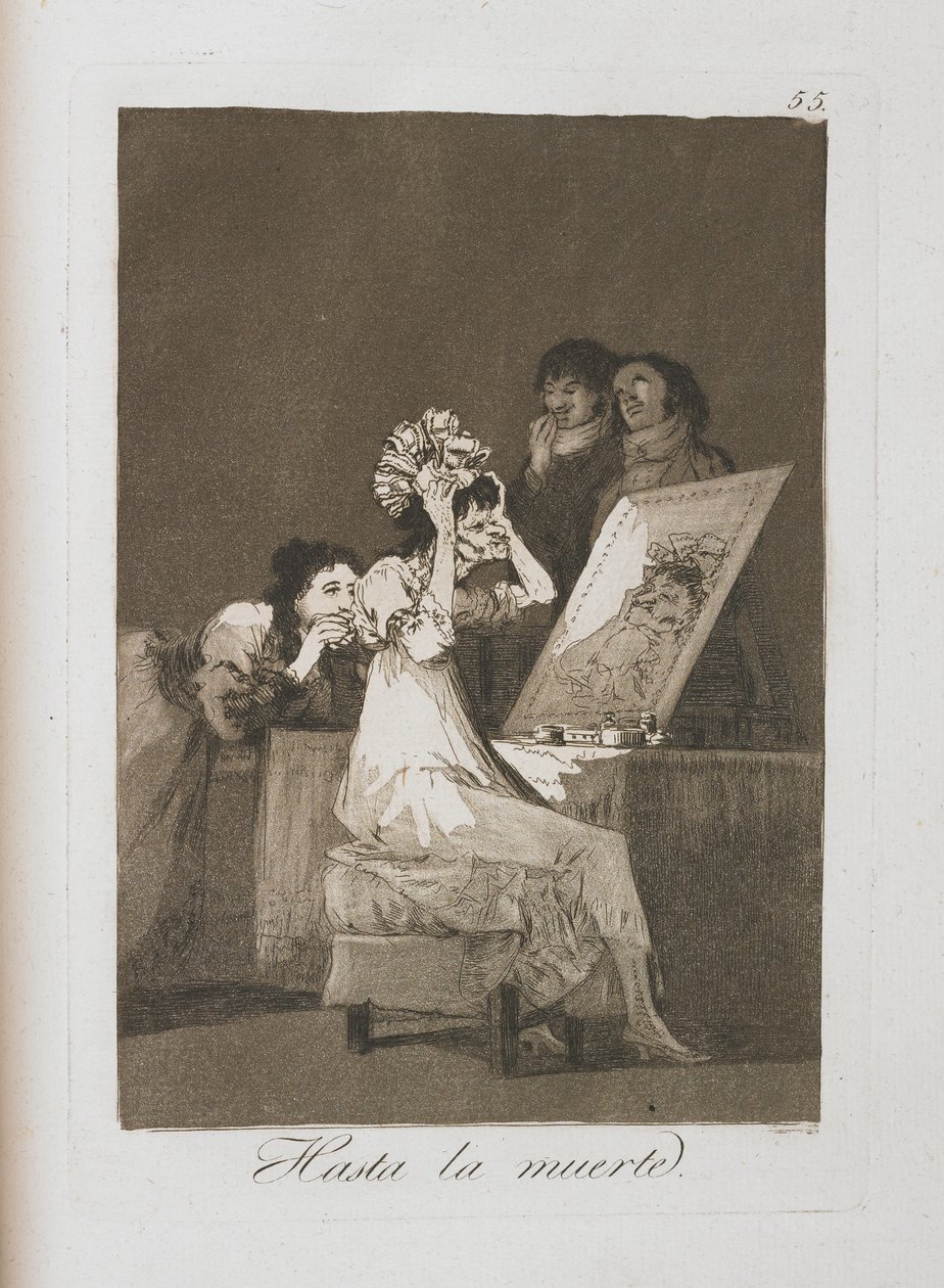 Plaat uit Los Caprichos, 1797-1798 door Francisco de Goya