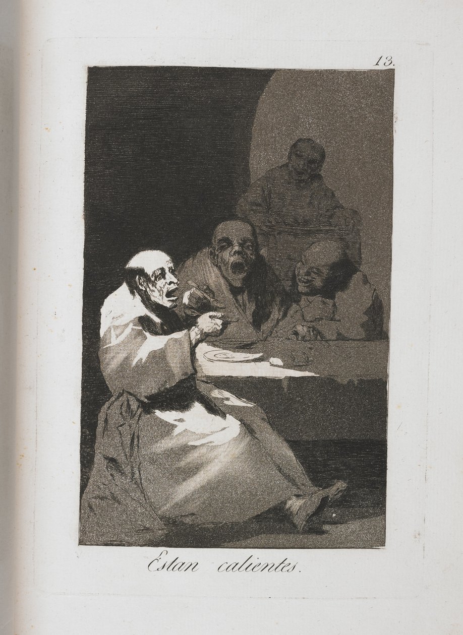 Plaat uit Los Caprichos, 1797-1798 door Francisco de Goya