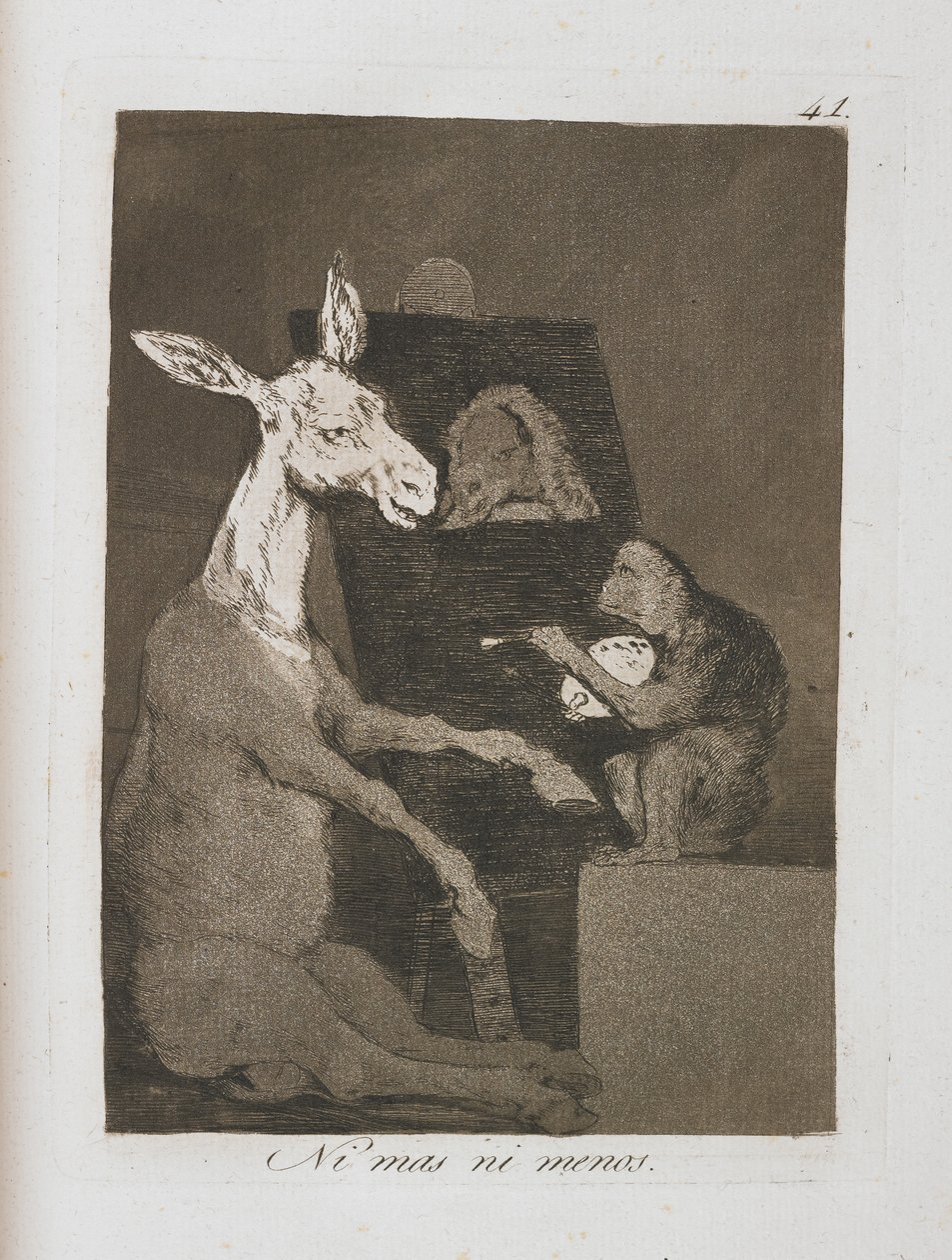 Plaat uit Los Caprichos, 1797-1798 door Francisco de Goya