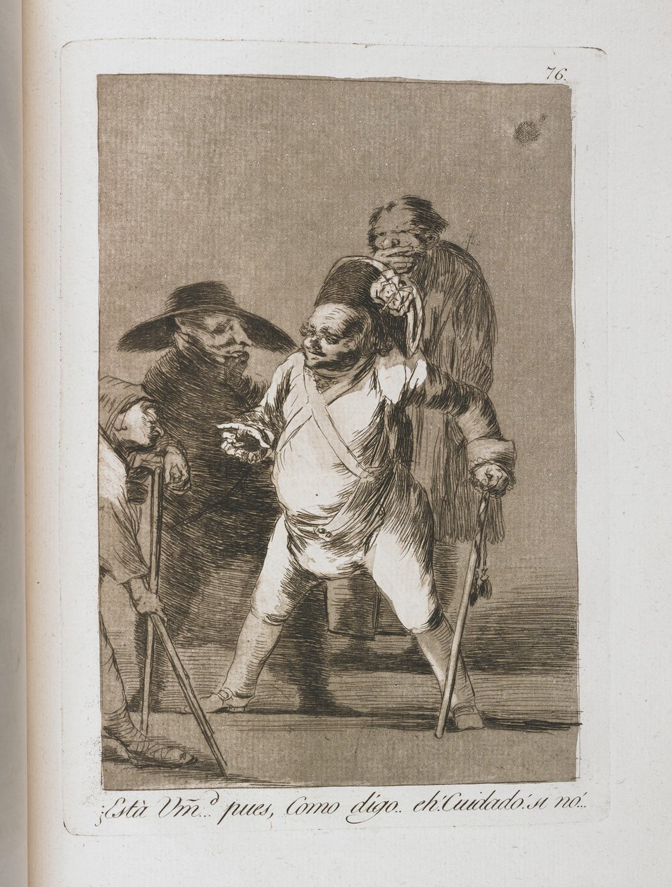 Plaat uit Los Caprichos, 1797-1798 door Francisco de Goya